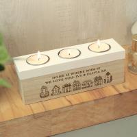Personalised Home Triple Tea Light Box Extra Image 3 Preview